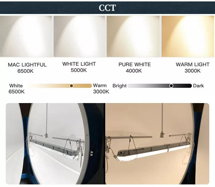 3000-6500K Surface Mount Suspension Available Indoors/Outdoors LED Tri-Proof Lamp