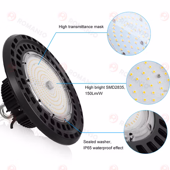 IP65 Industrielle hängende Highbay-LED 200W 500W UFO-LED-Highbay-Leuchte