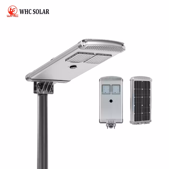 Großhandel Bester Preis 100W 150W 200W 250W Outdoor Deck Energiebetriebenes Panel Flutungsbewegungssensor Straße Outdoor Gartenwand LED All-in-One-Solar-Straßenlaterne