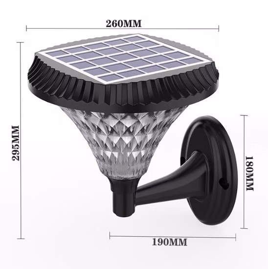Wasserdichte IP65-Außenbeleuchtung, wirtschaftliche, heiße Verkaufs-Solar-LED-Solar-Rasenbeleuchtung